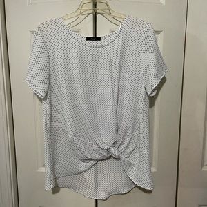 Tua Polka Dot Knot Shirt